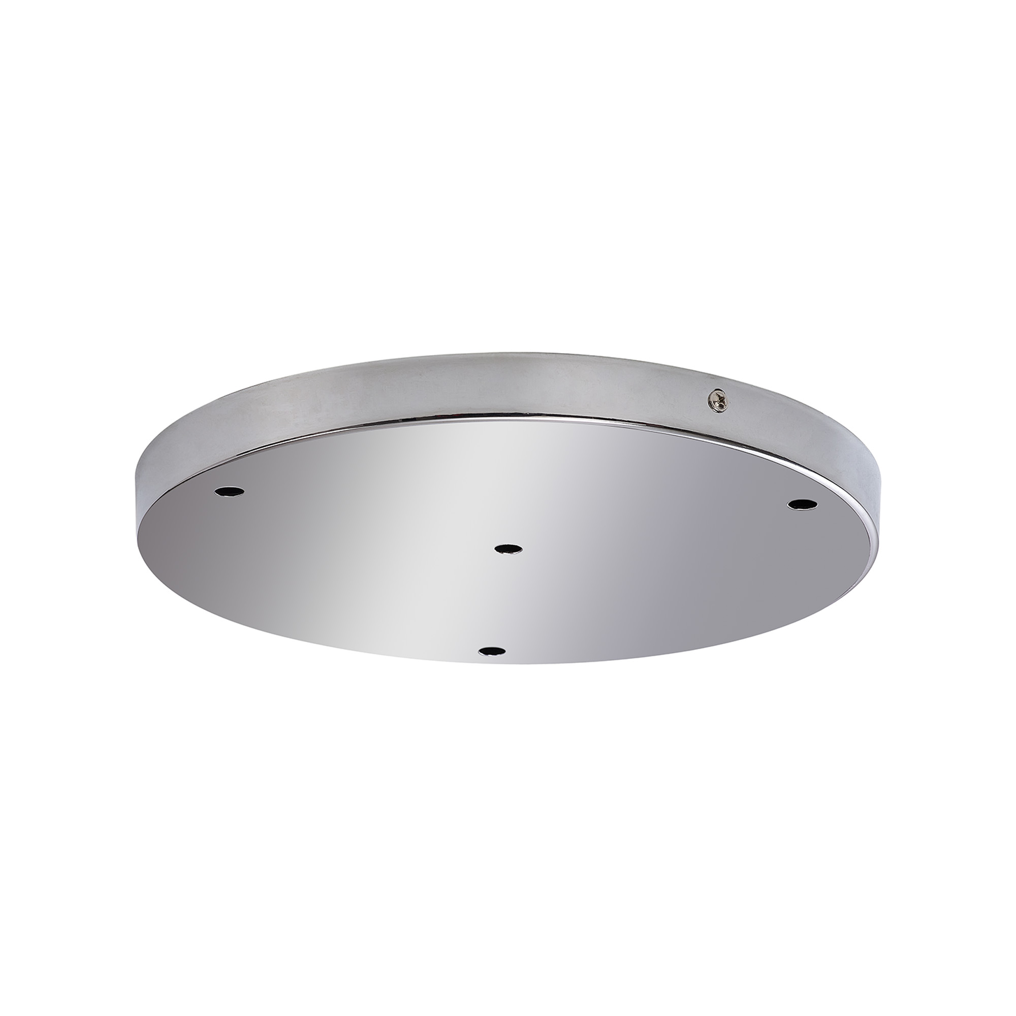 D0829CH  Hayes 4 Hole 28cm Round Ceiling Plate Polished Chrome
